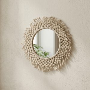 Alternative view of Καθρέφτης Tropical macrame