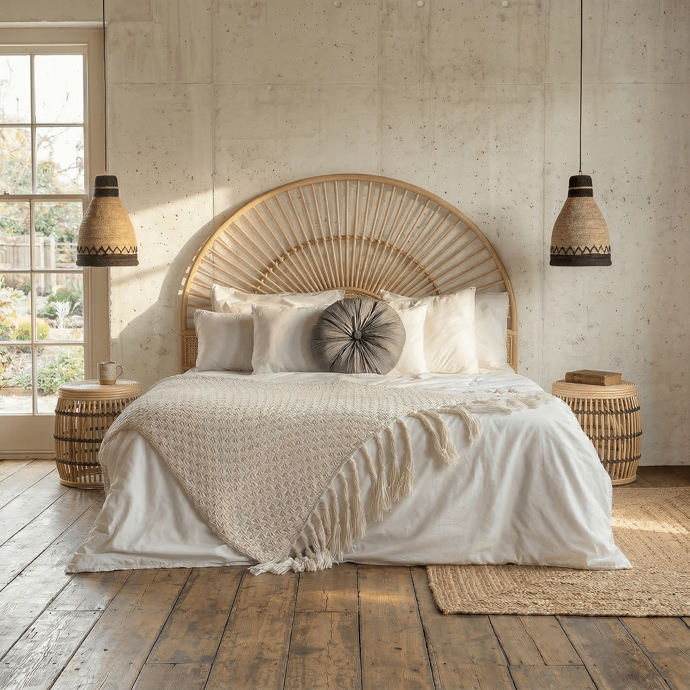 Κεφαλάρι κρεβατιού Sunshine rattan m-y - Image 5