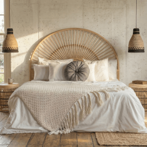 Κεφαλάρι κρεβατιού Sunshine rattan m-y