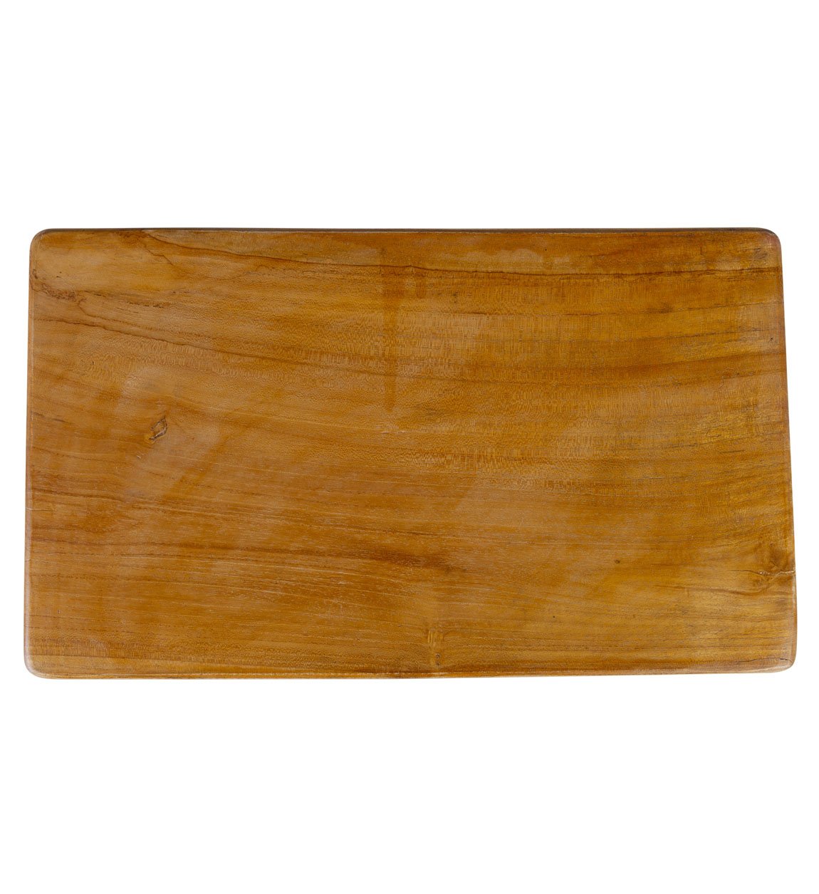 Teak black L stool m-y - Image 3