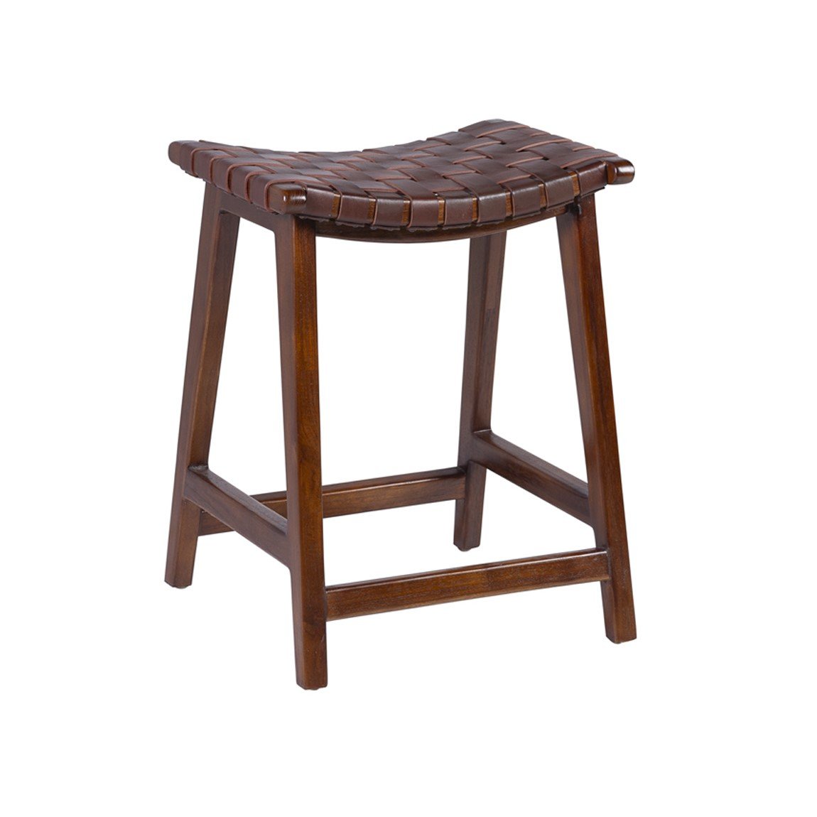 Σκαμπό μπαρ Teak leather m-y