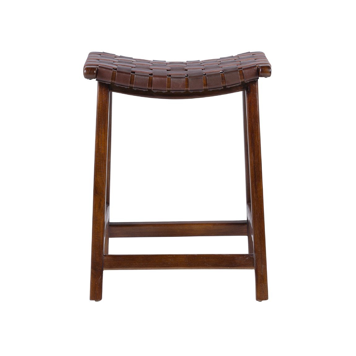Σκαμπό μπαρ Teak leather m-y - Image 2