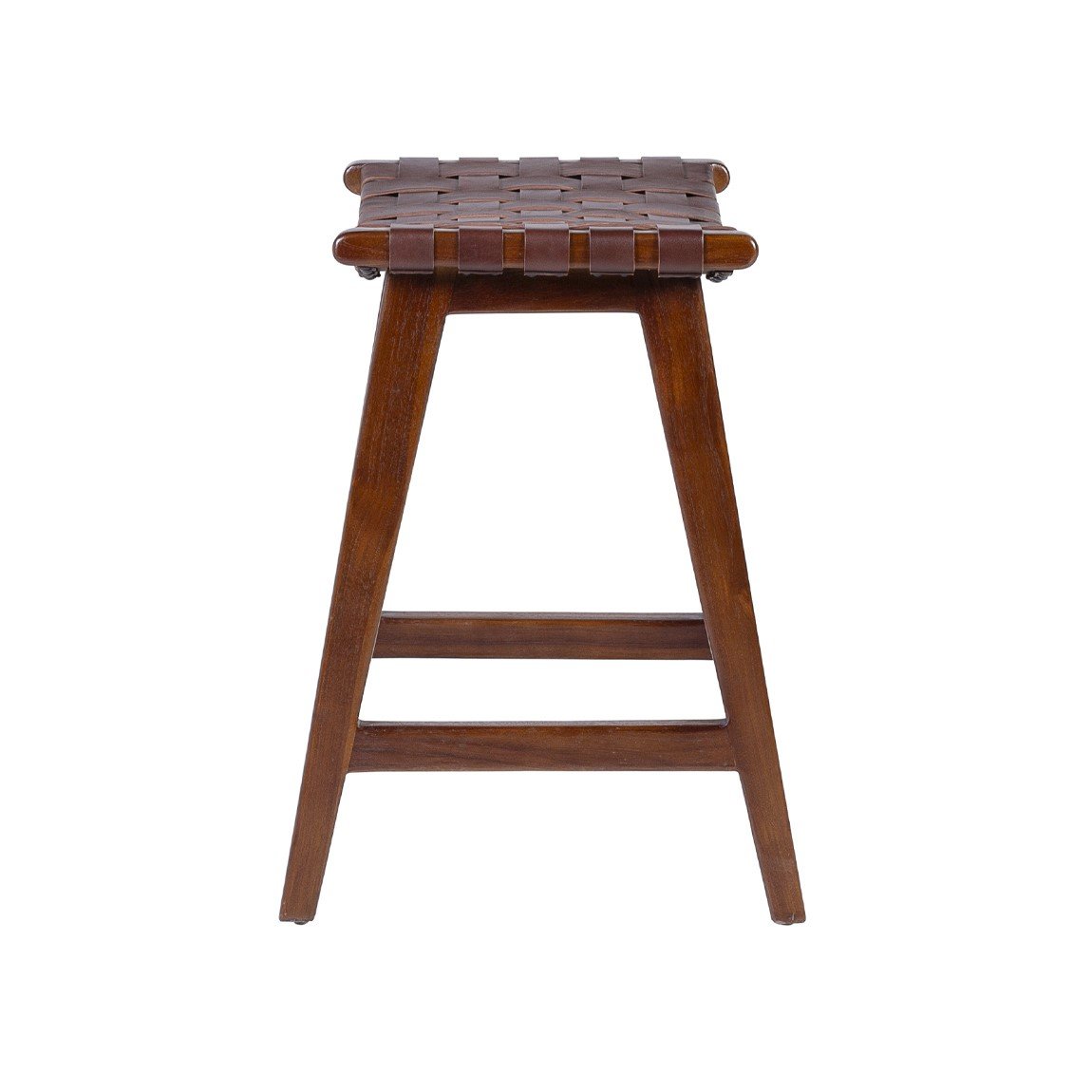 Σκαμπό μπαρ Teak leather m-y - Image 3