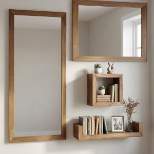 Alternative view of Merapi floor mirror m-y