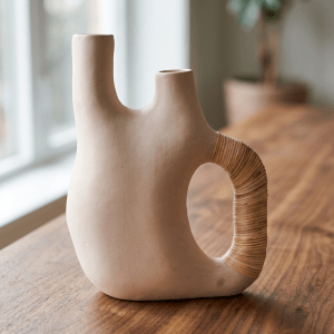 Paper mache vase g-n