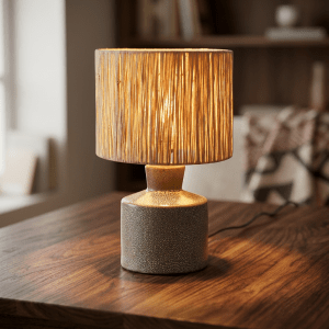 Επιτραπέζιο φωτιστικό Beige ceramic