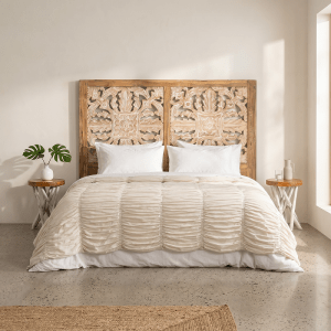 Κεφαλάρι κρεβατιού Teak carved m-y