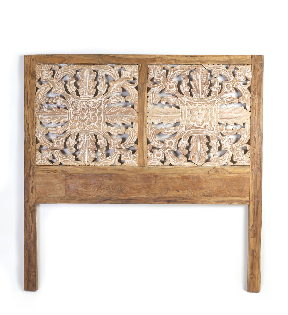 Κεφαλάρι κρεβατιού Teak carved m-y - Image 2