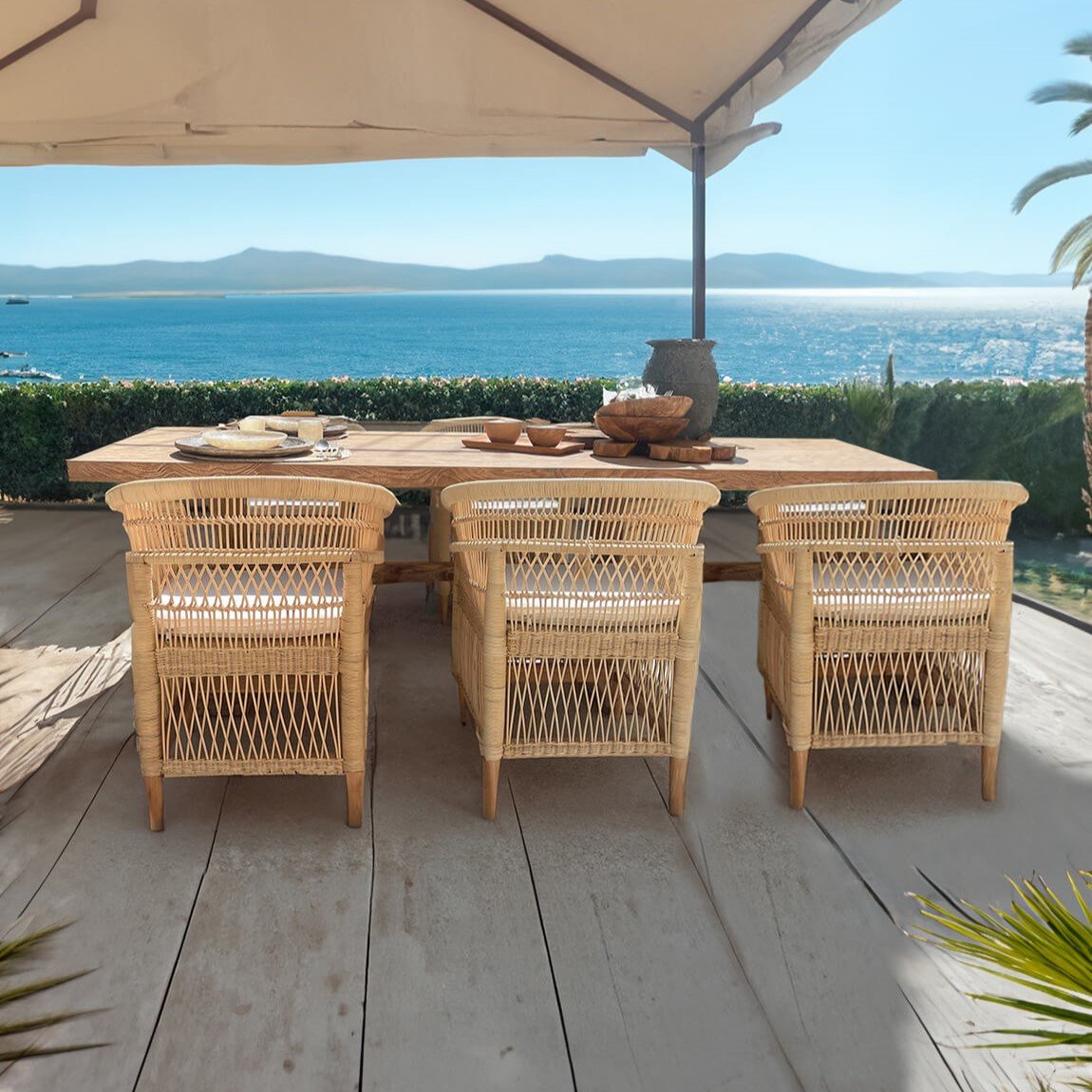 Τραπέζι φαγητούTurned legs teak m-y - Image 6