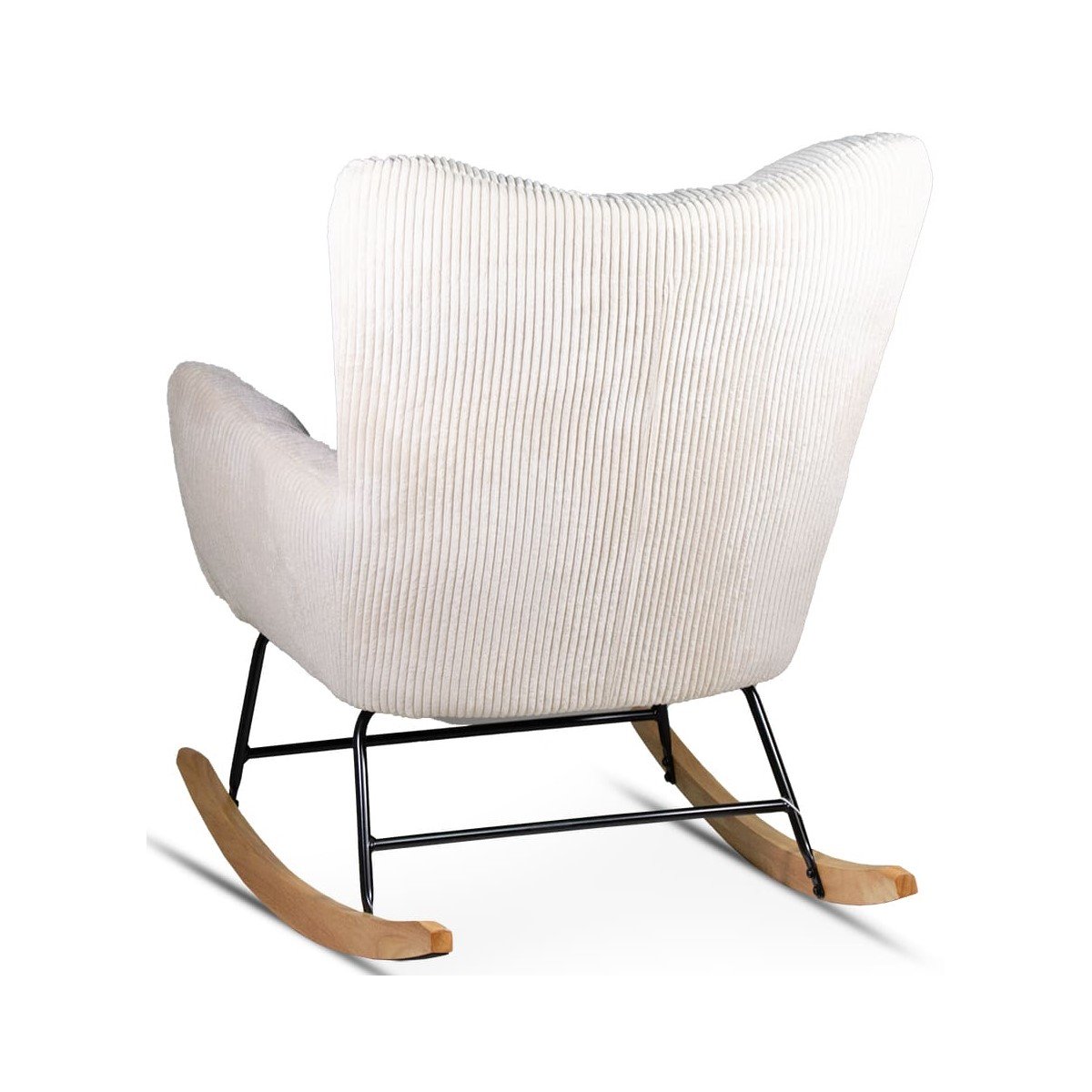 Beige rocking armchair m-y - Image 4