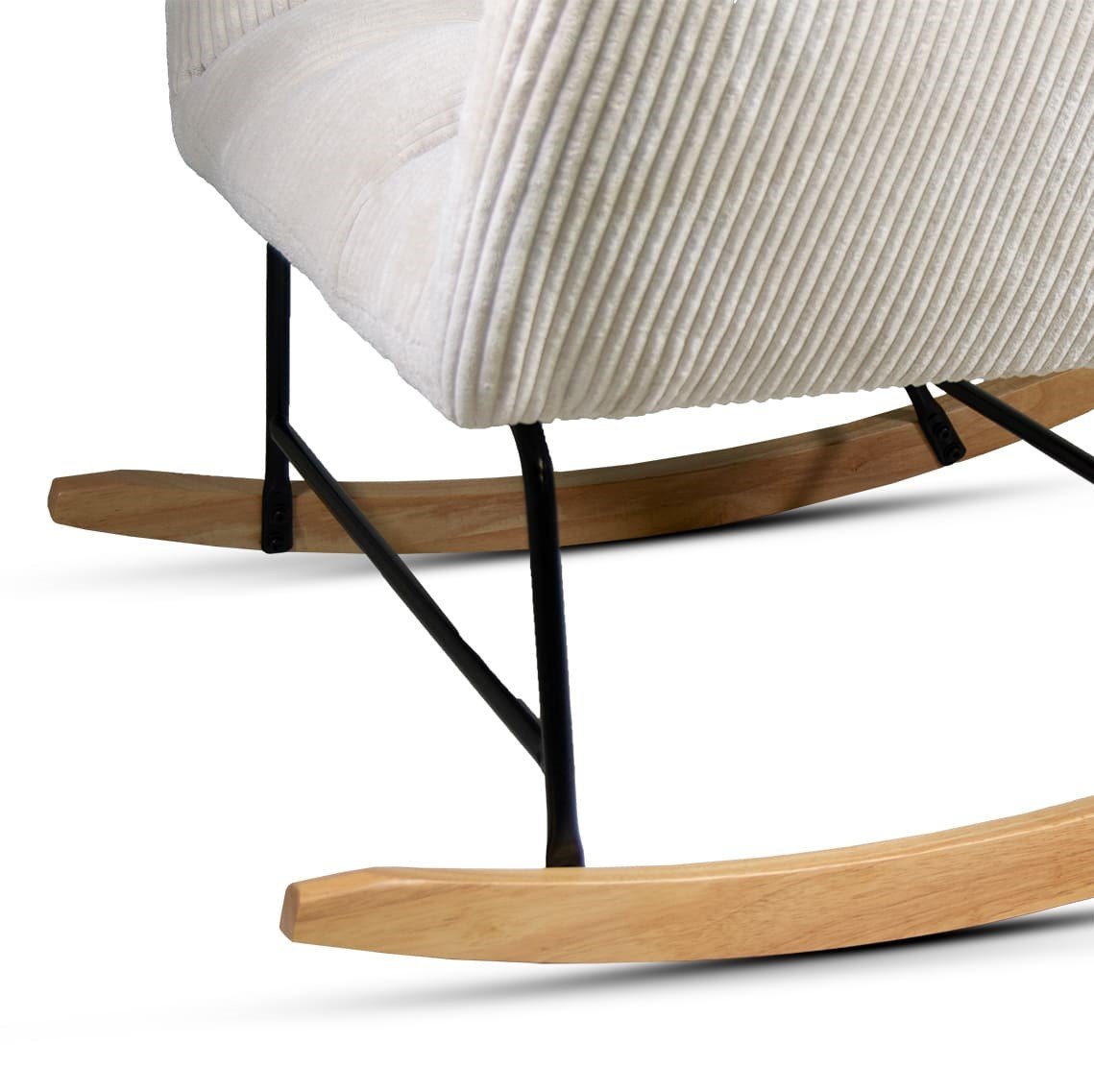 Beige rocking armchair m-y - Image 7