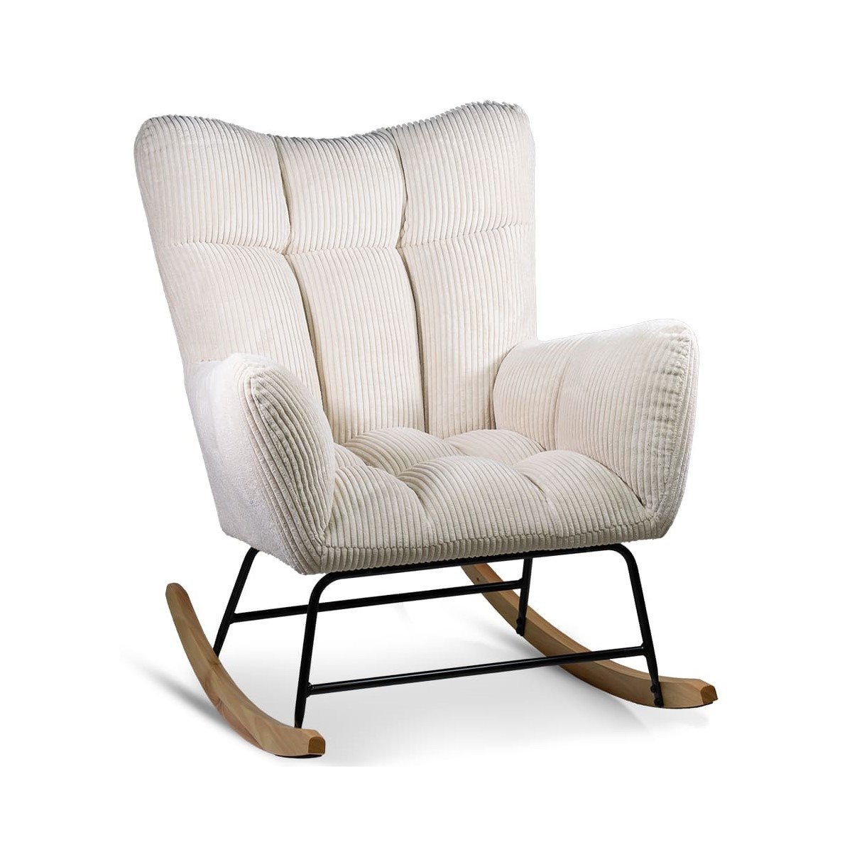 Beige rocking armchair m-y