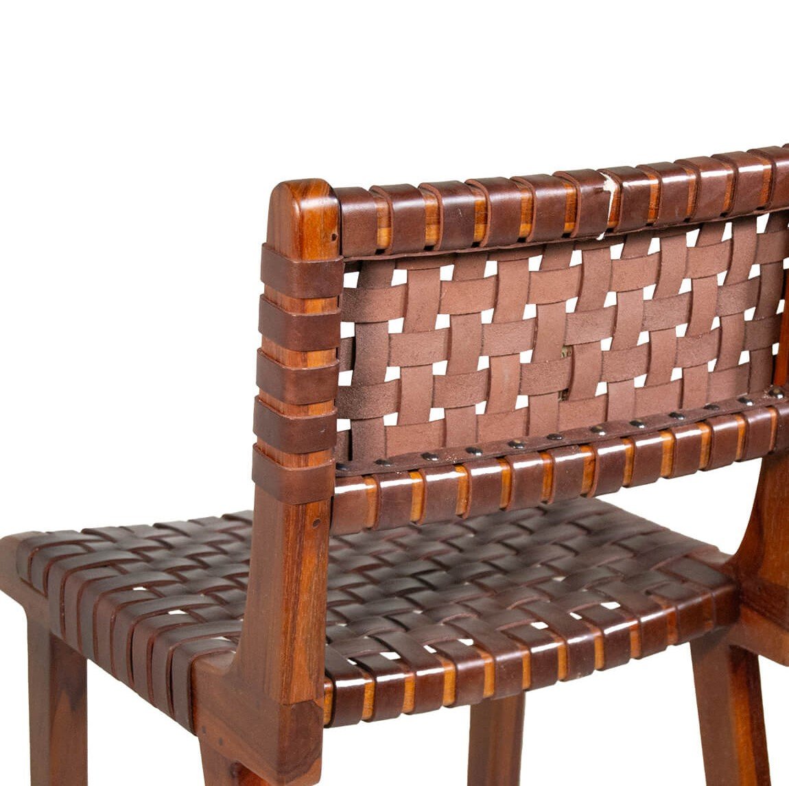 Σκαμπό μπαρ Teak leather 2 m-y - Image 5