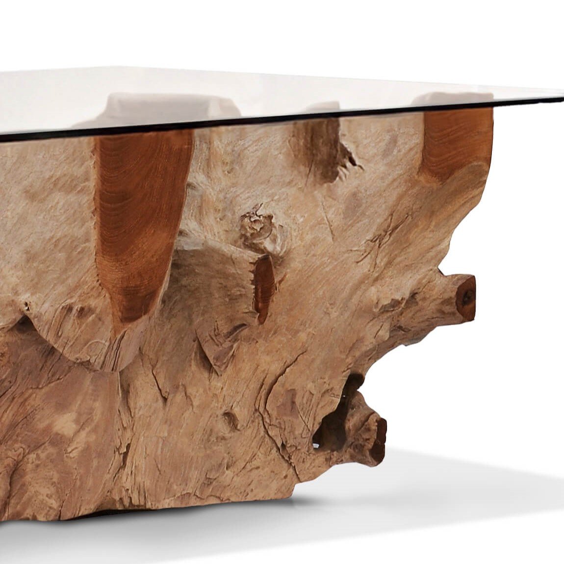 Τραπέζι σαλονιού Teak root m-y - Image 3